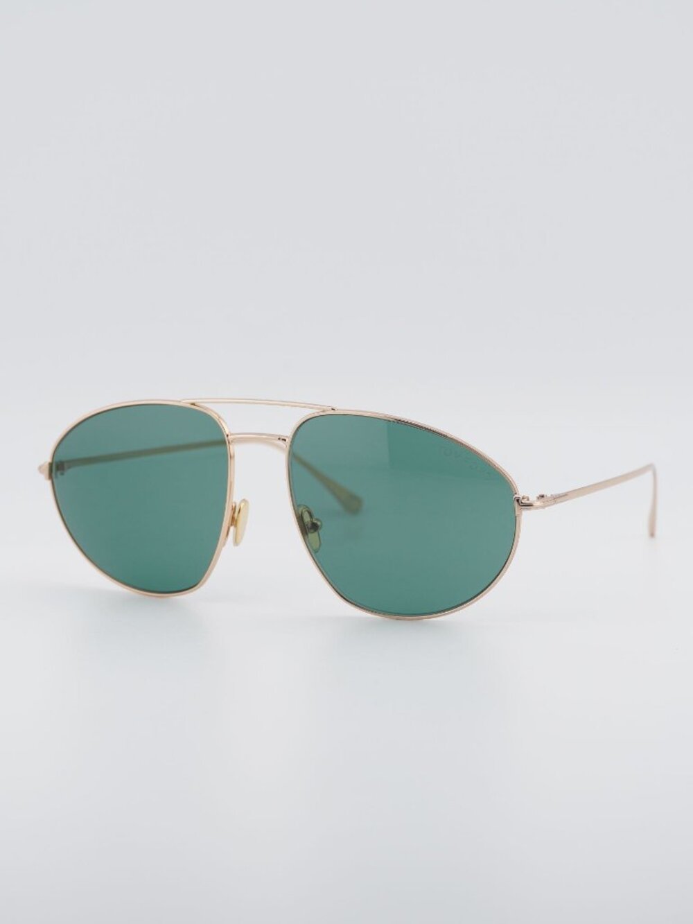 Tom Ford FT0796 28N Sunglasses Shiny Rose Gold Aviator Frame